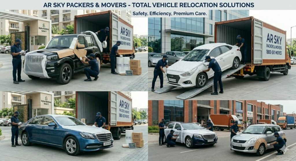 Packers and Movers in Delhi providing home shifting services safely Car Shifting
