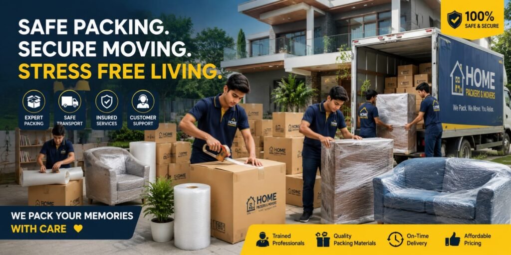 Reliable Packers and Movers in Kalkaji Delhi for home shifting office relocation car bike transport and packing services